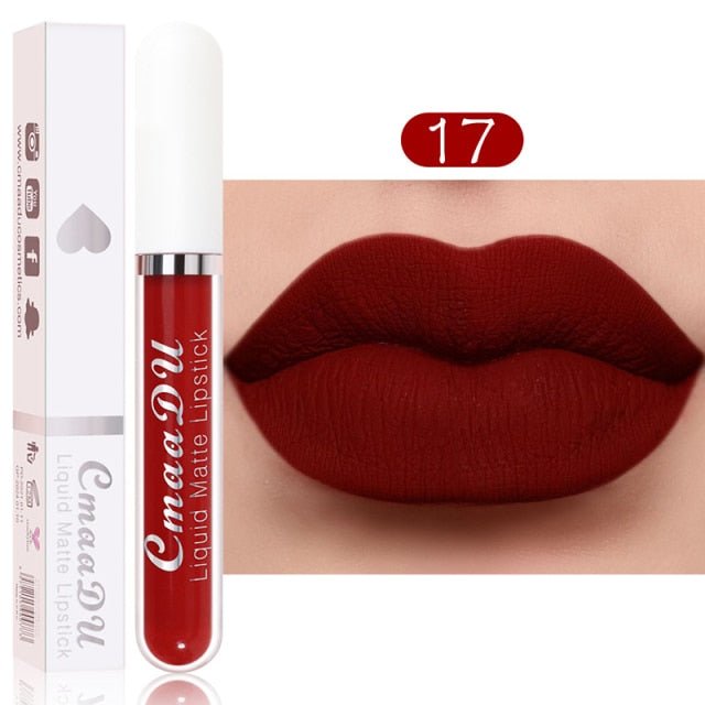 Metacnbeauty Sample Sexy Red Matte Velvet Lip Gloss  Nude Liquid Lipsticks Waterproof Long Lasting