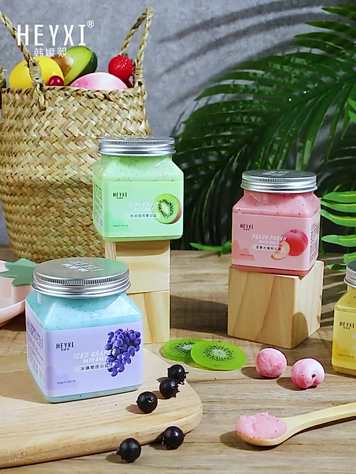 Metacnbeauty Sample Fruit Bath Salt Body Scrub Cream