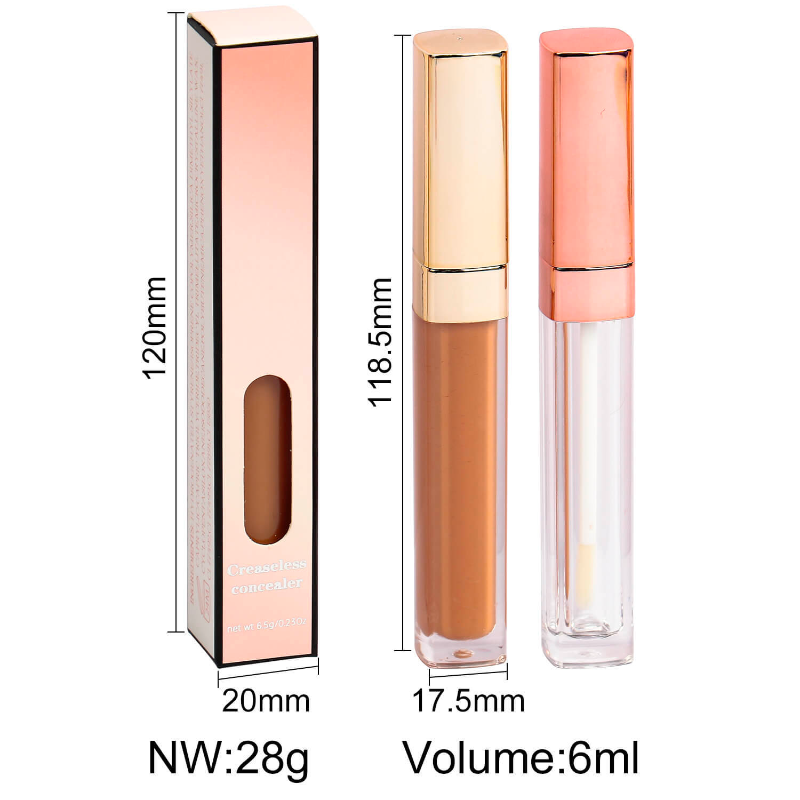 Private label long-lasting moisturizing concealer packing size