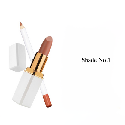 Private Label Matte Lipstick and Lip Liner Set Shade 1