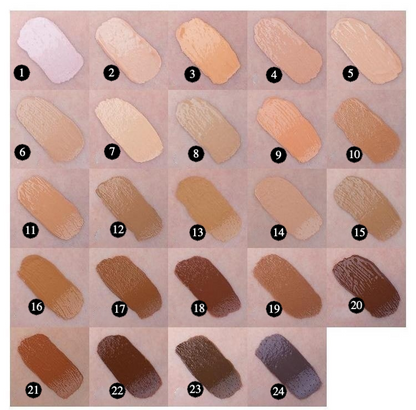 Private Label Natural 24-Color Concealer Pen Shade Chart