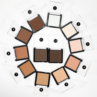 MetaCNBeauty Private Label Setting Powder Shades Swatch