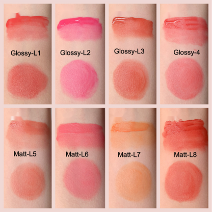 Private label matte moisturizing blush color board