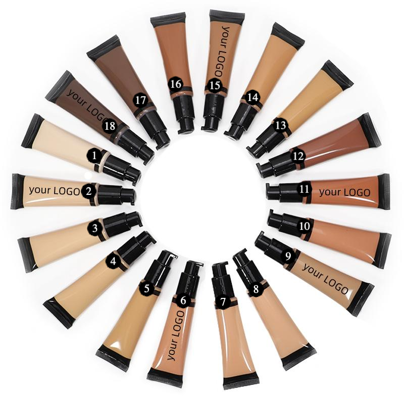 MetaCNBeauty Private label foundation shades display