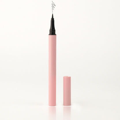 Private label waterproof liquid eyeliner in pink pen tube