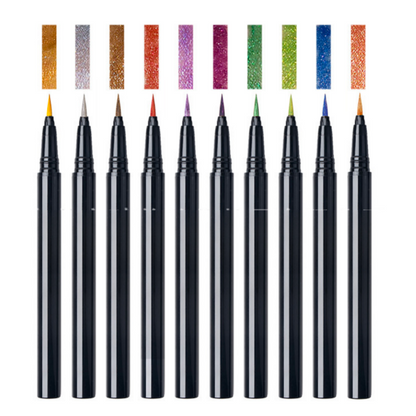 Private label pearlescent colored eyeliner 10PCS