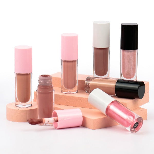 Private label lip gloss display 