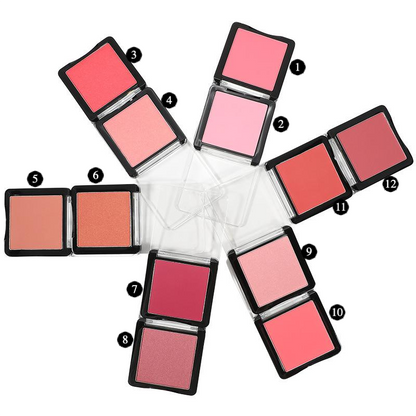 MetaCNBeauty Private Label Blush Palette Shades Swatch