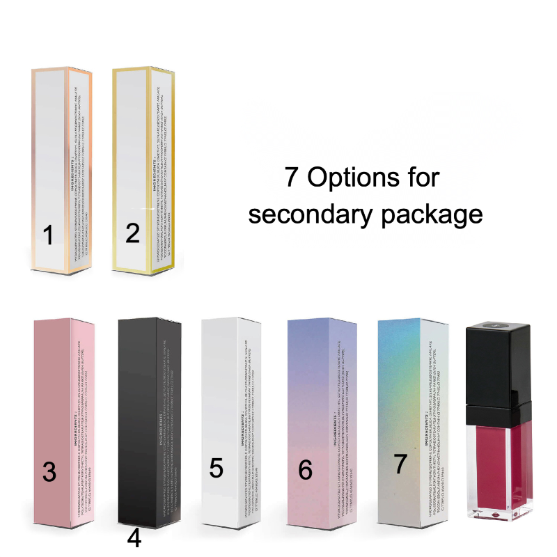 7PCS of private label moisturizing lipgloss packing-P185