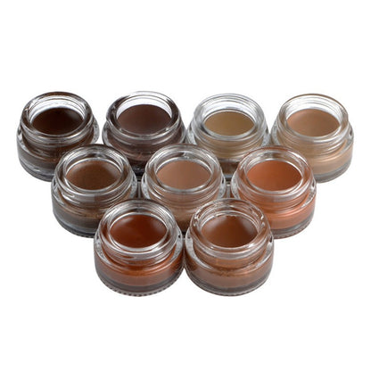 Private label 9 colors black cover eyebrow gel 9PCS