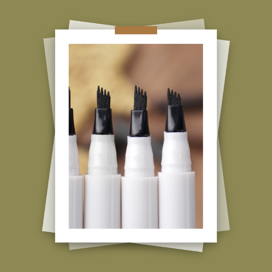 Private label four forked eyebrow pencil