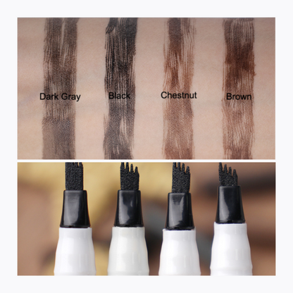 Private label four forked eyebrow pencil color board