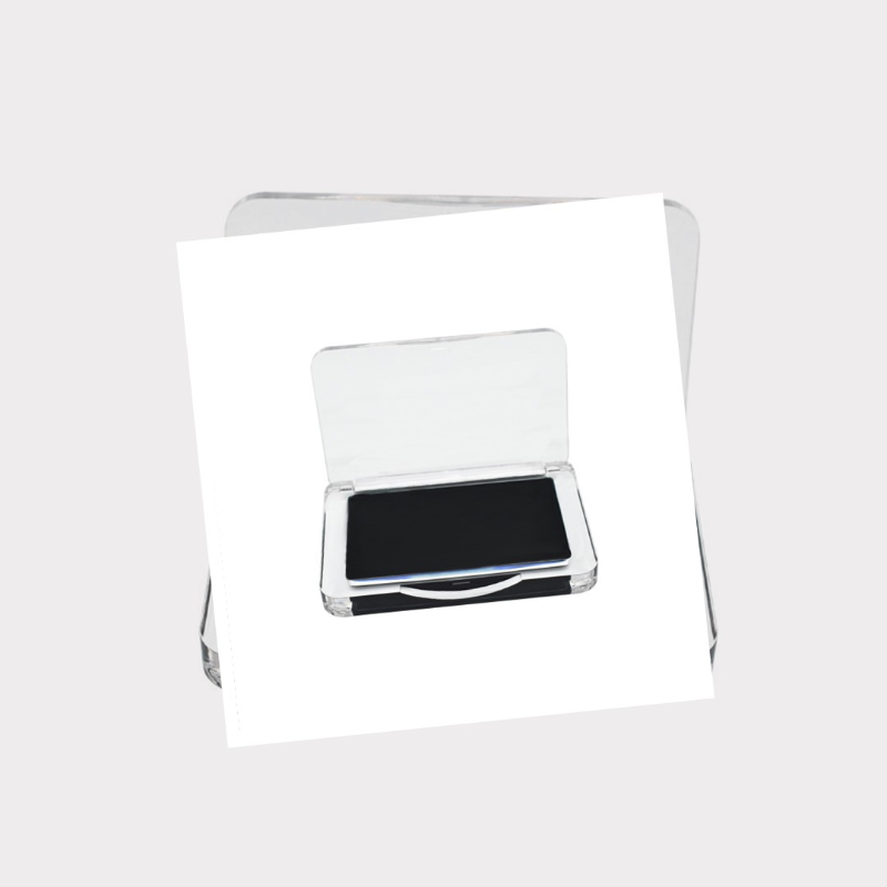 Private label acrylic clear eyebrow soap black texture 
