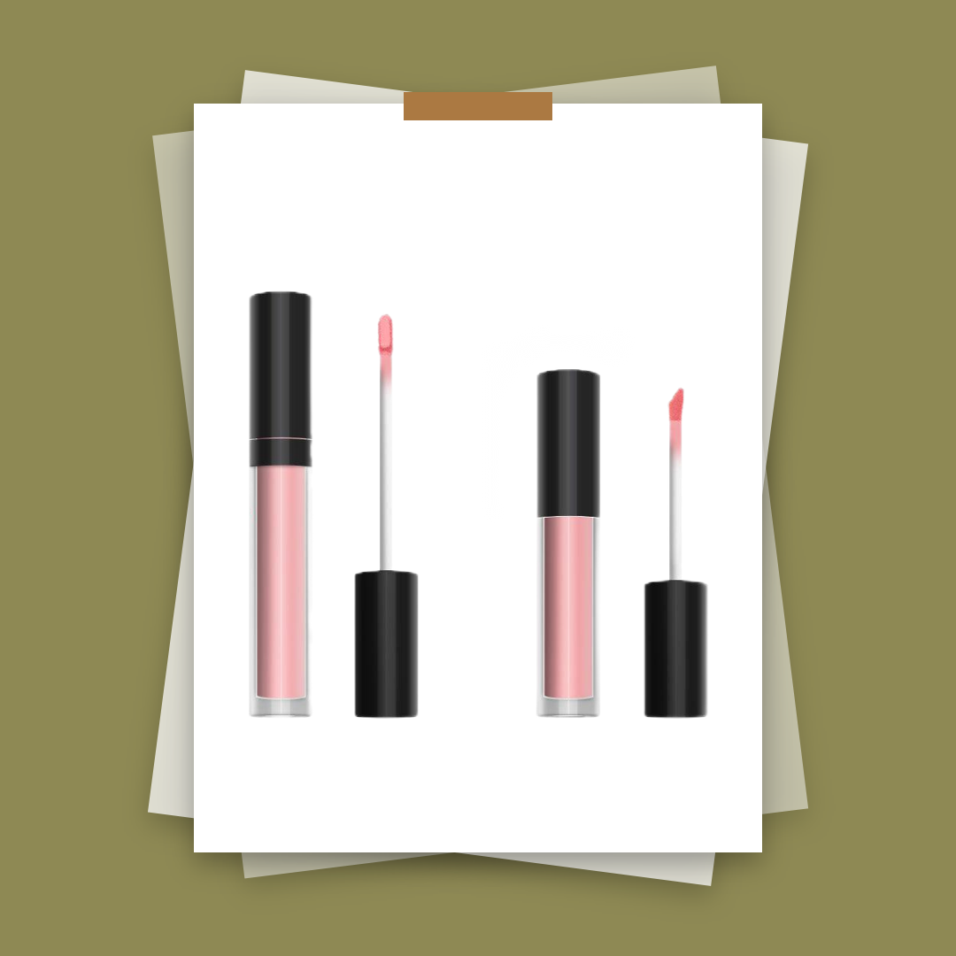 MetaCNBeauty Private Label Non-Stick Lip Gloss In Black Cap tube