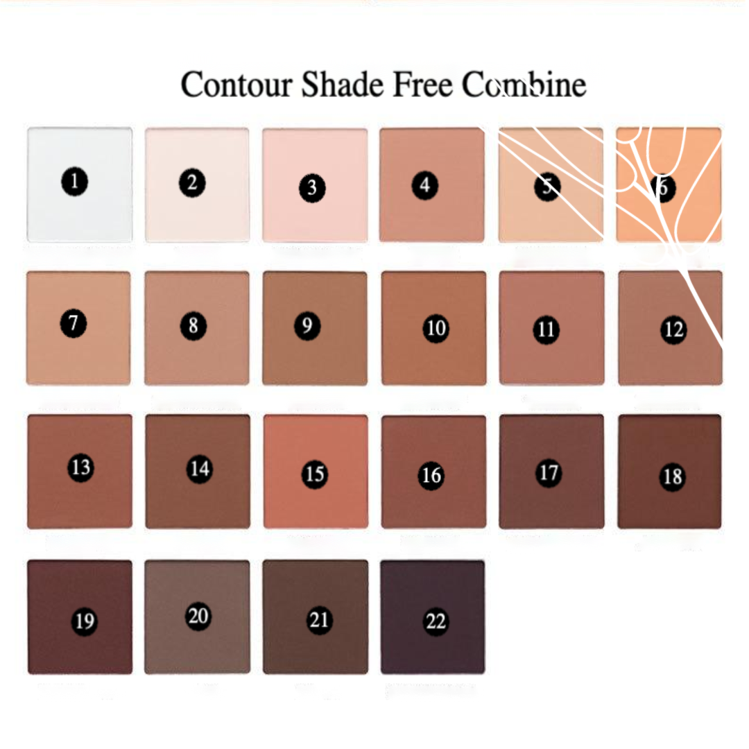 Private Label Organic Contour Palette 2 In 1 – 22 Shades Free to Combine