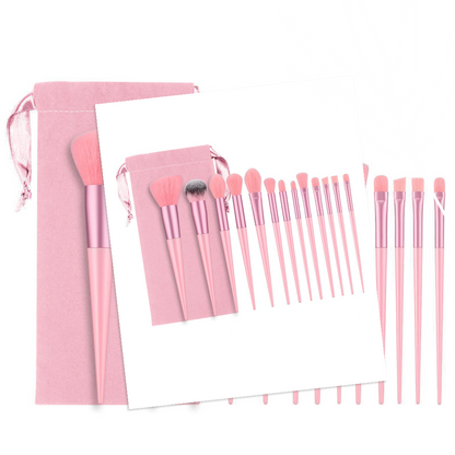 Private Label 13-Piece Synthetic Wool Makeup Brush Set