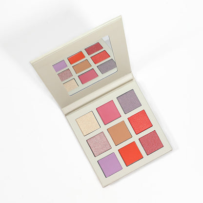 MetaCNBeauty Private Label 9-Color Eye Shadow Palette Beige Box