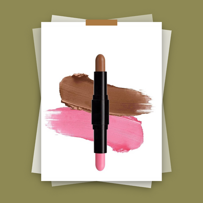 Private Label Blush And Contour Stick Duo