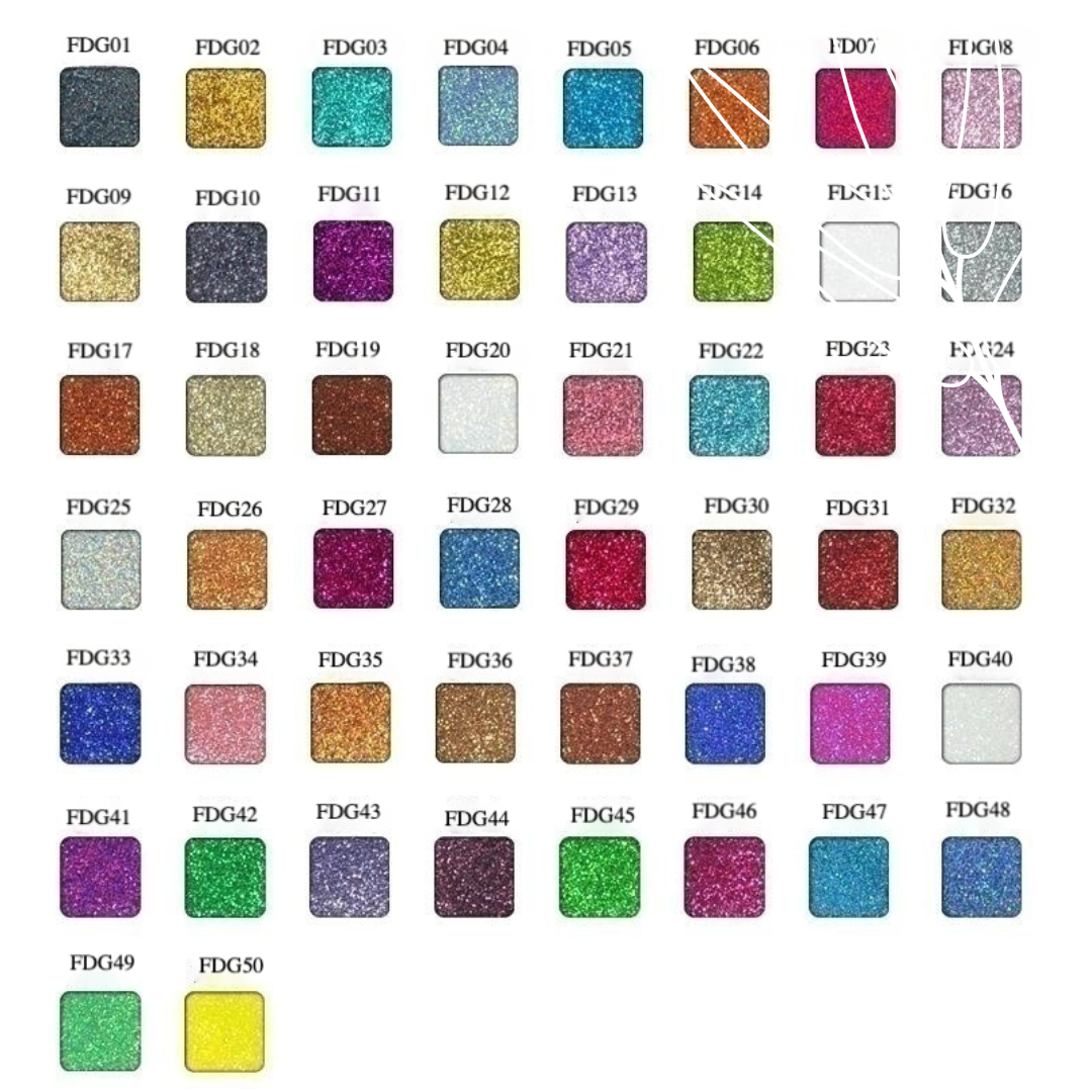 Private label eyeshadow glitter available in 50 shades