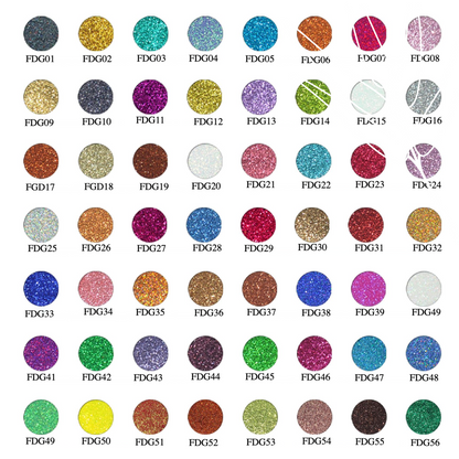 Private Label Round Glitter Eyeshadow - 56 Sparkling Shades