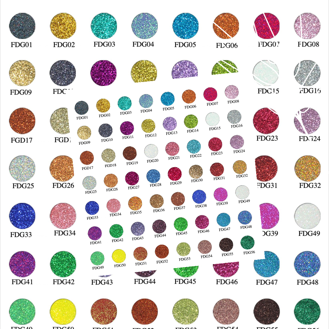 Private Label Round Glitter Eyeshadow - 56 Sparkling Shades