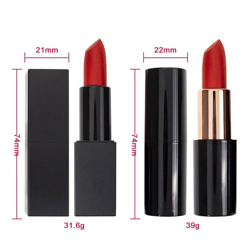 Private label non-stick matte lipstick tube size