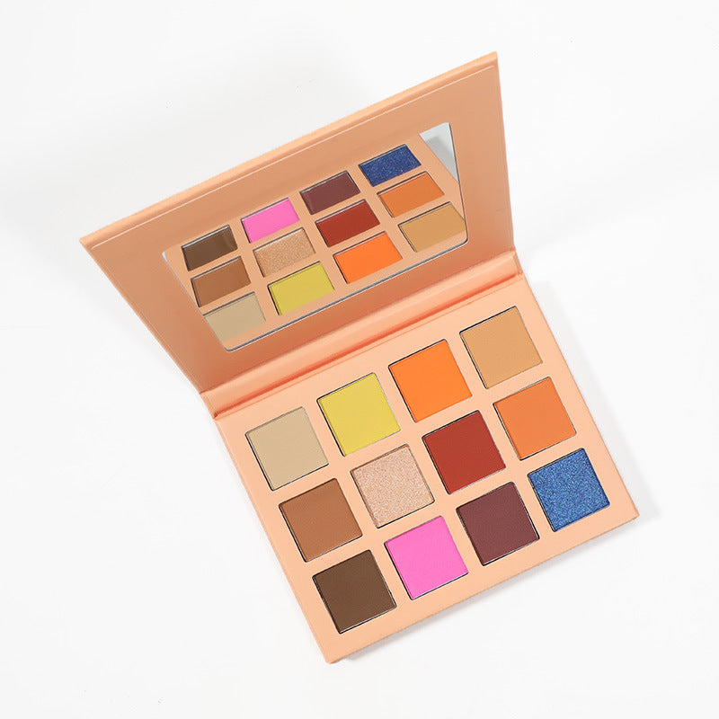 MetaCNBeauty Private Label Square Hole 12 Color Eye Shadow Palette