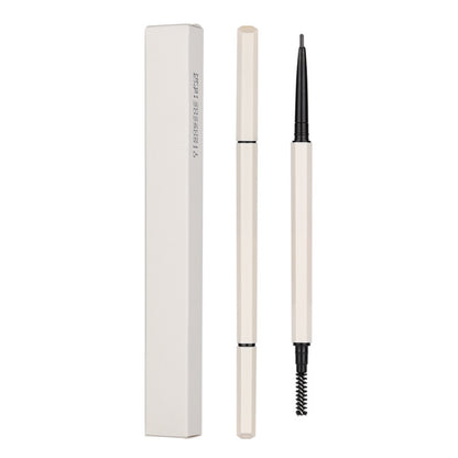 Private label white tube double-ended very fine eyebrow pencil 2 PCS