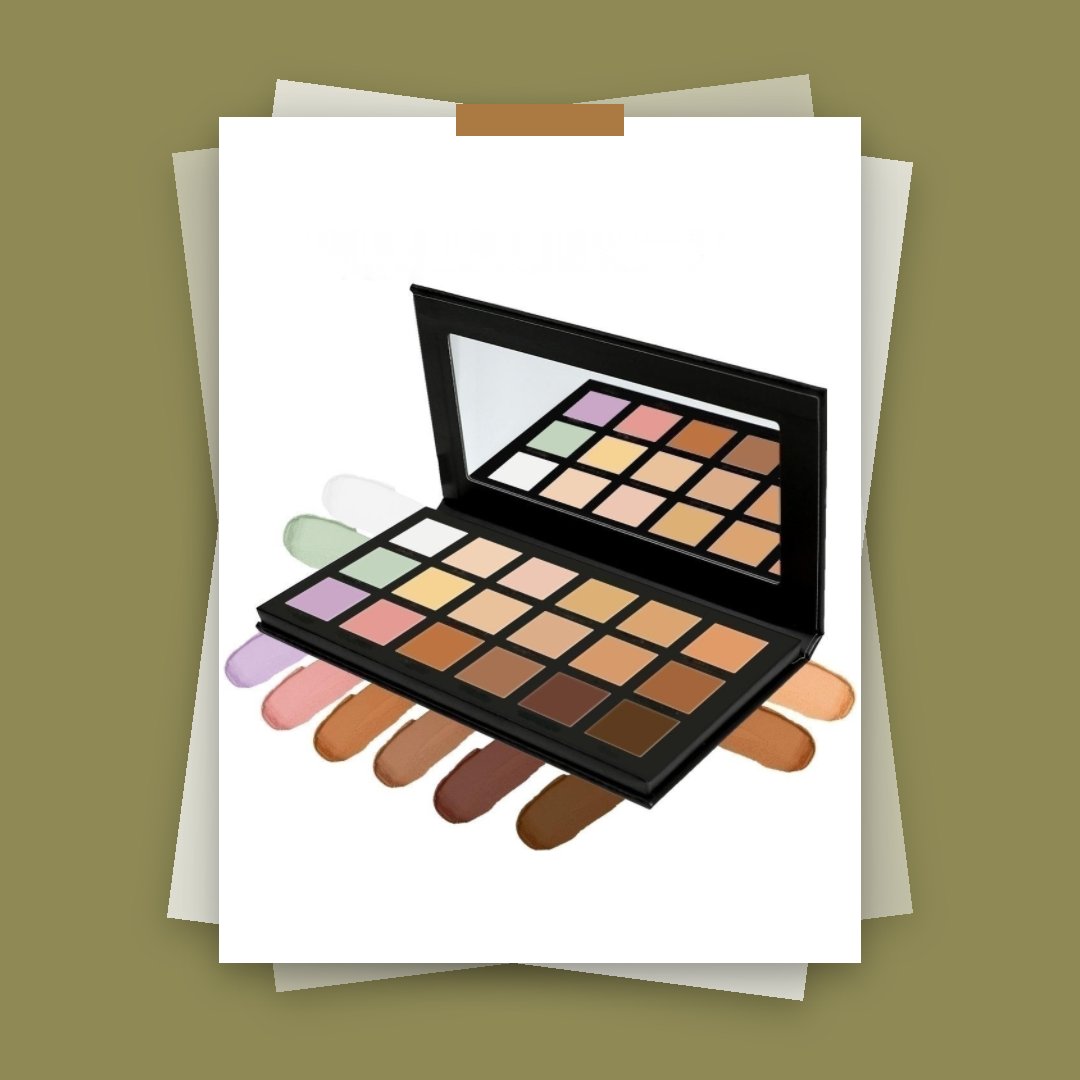 Private Label 18-Color Cream Concealer Palette For Acne Scars