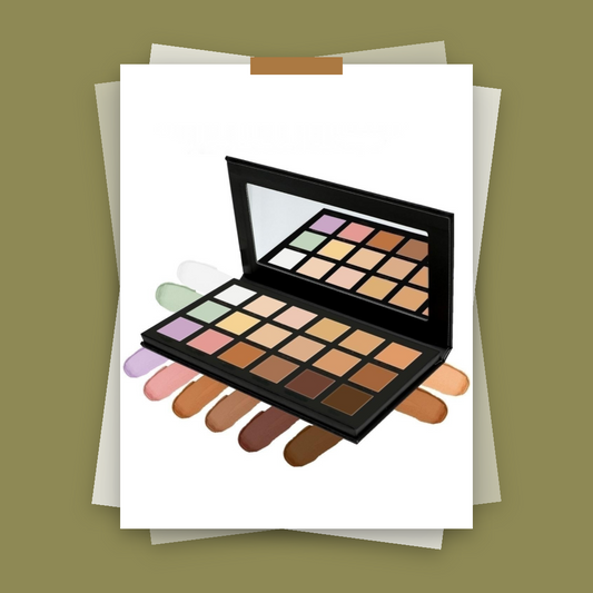 Private Label 18-Color Cream Concealer Palette For Acne Scars