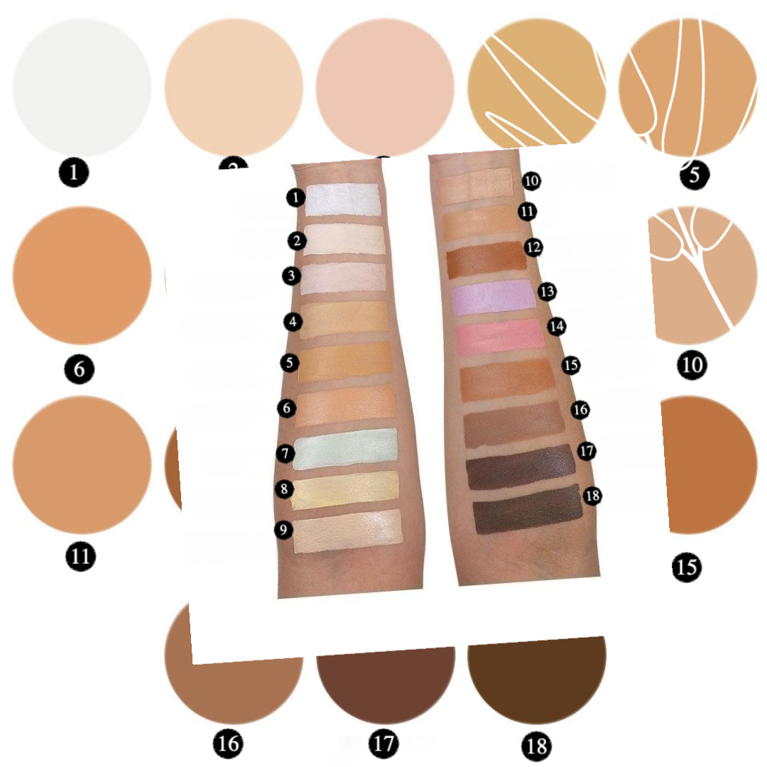  Private Label Natural Cream Concealer Palette For Acne Scars 