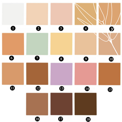 Private Label 18-Color Cream Concealer Palette For Acne Scars Shade Chart 