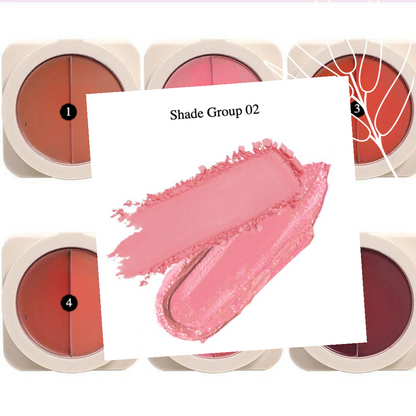 Private Label Natural 2-in-1 Cream & Powder Blush Shade 02