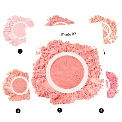 Private Label Natural Brightening Blush Loose Powder Shade02