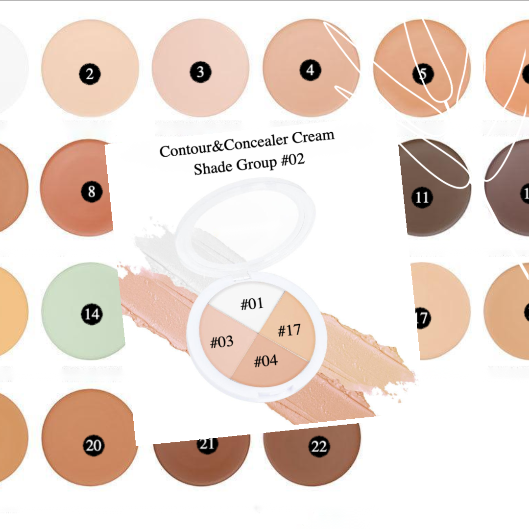 Private Label Natural Contour & Concealer Palette – Shade 2