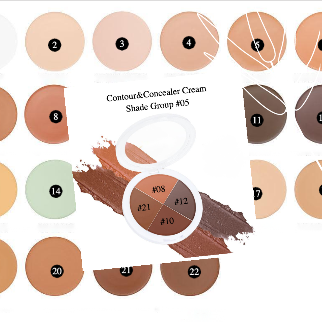 Private Label Natural Contour & Concealer Palette – Shade 5