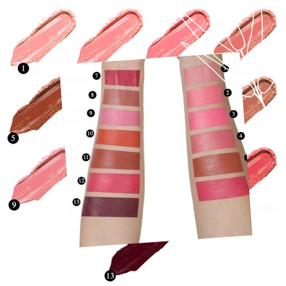 Private Label Natural Dewy Cream Blush Shade Chart 1