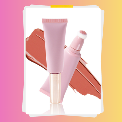 Private Label Matte Liquid Blush with Cushion Applicator 