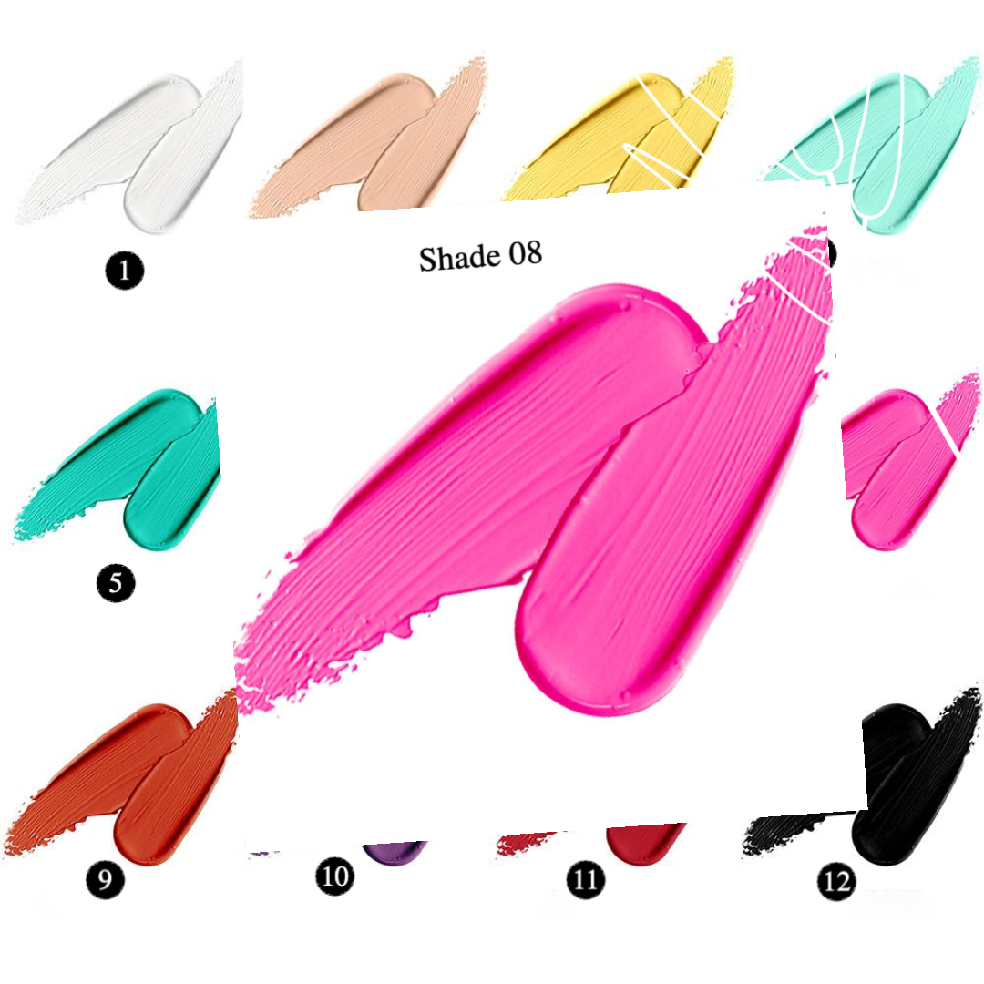 Private Label Natural Matte Painted Concealer Cream Paint Face & Body Shade 08