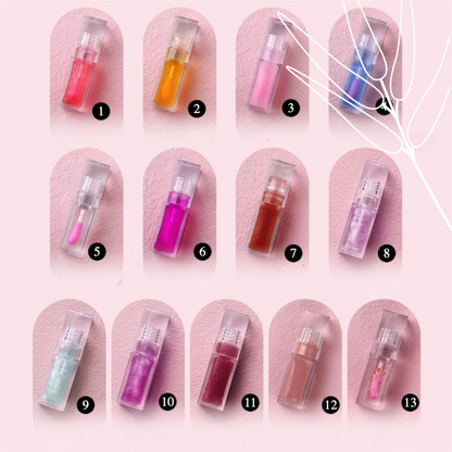 Private Label Natural Organic Color-Changing Lip Plumping Oil Shade Chart 