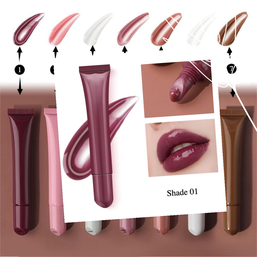 Private Label Natural Peptide Moisture Lip Gloss Shade 01