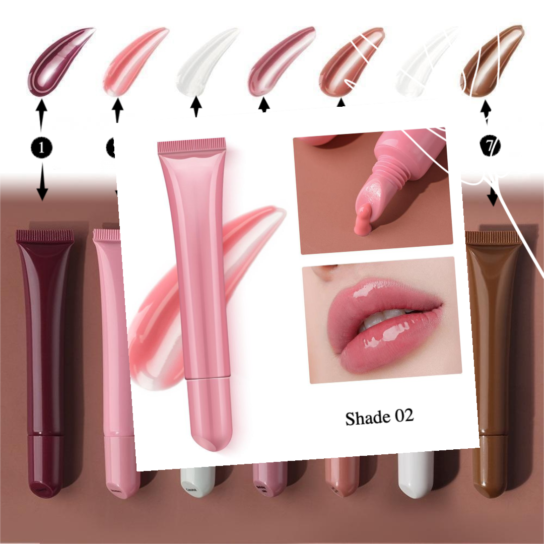 Private Label Natural Peptide Moisture Lip Gloss Shade 02