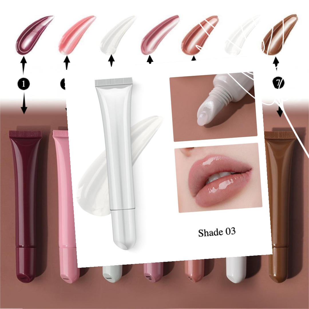 Private Label Natural Peptide Moisture Lip Gloss Shade 03