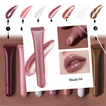 Private Label Natural Peptide Moisture Lip Gloss Shade 04