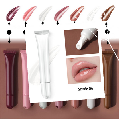 Private Label Natural Peptide Moisture Lip Gloss Shade 06