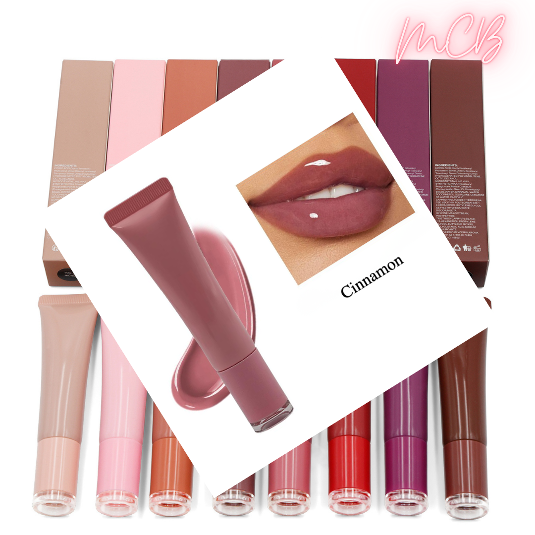 Private Label Natural Plumping and Moisturizing Lip Gloss Flavor Cinnamon