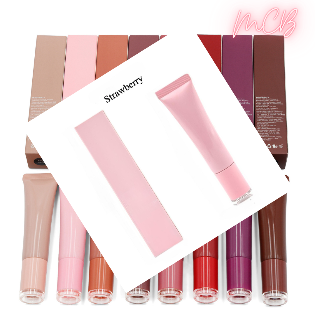 Private Label Natural Plumping and Moisturizing Lip Gloss Flavor Straberry