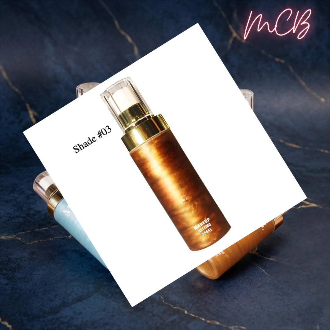 Private Label Natural Shimmer Makeup Setting Spray Shade #03