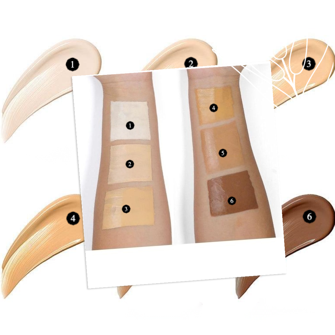 PrivateLabelNaturalWaterproofBBcushionCreamShade Chart 1