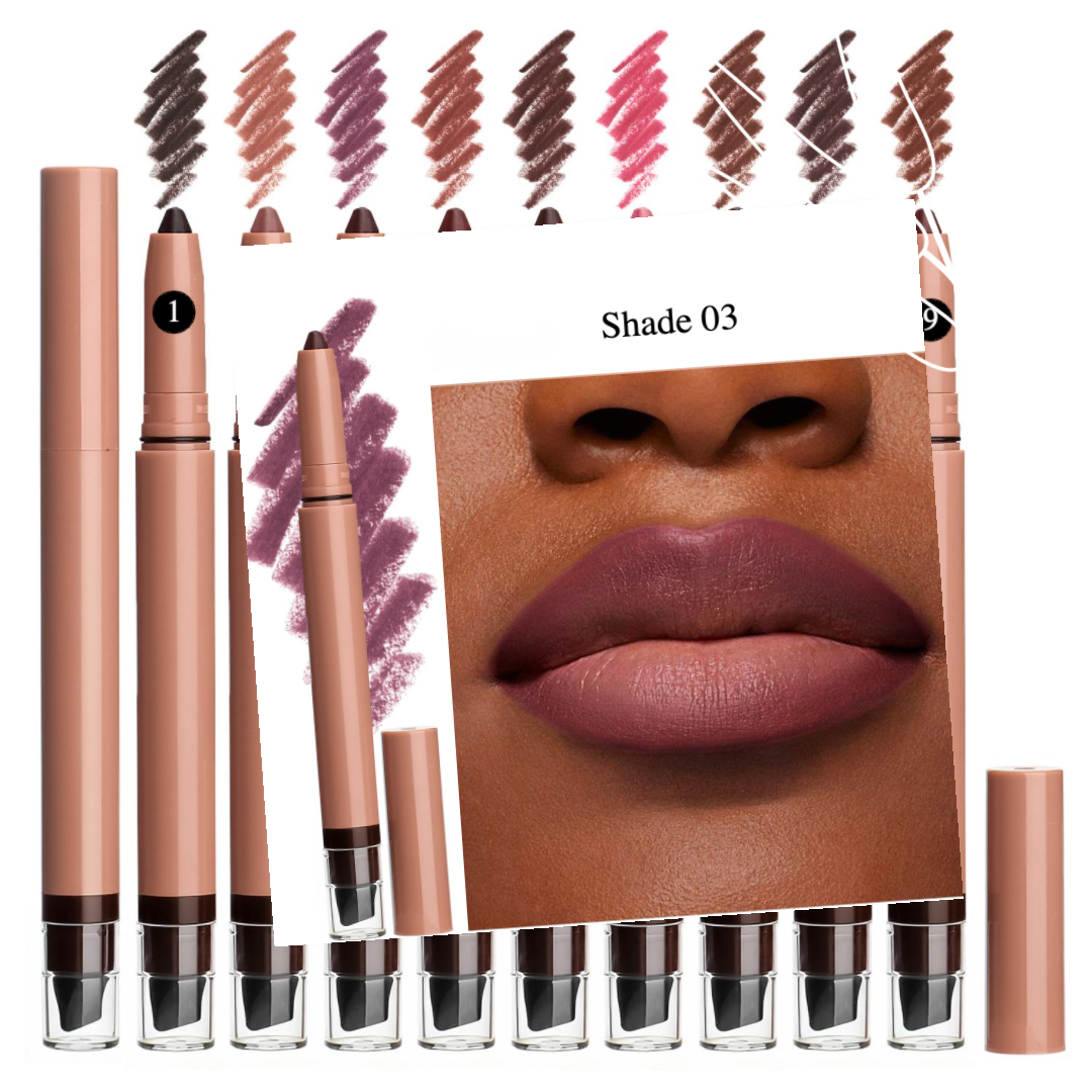 Private Label Natural Waterproof Creamy Lip Liner Shade 03